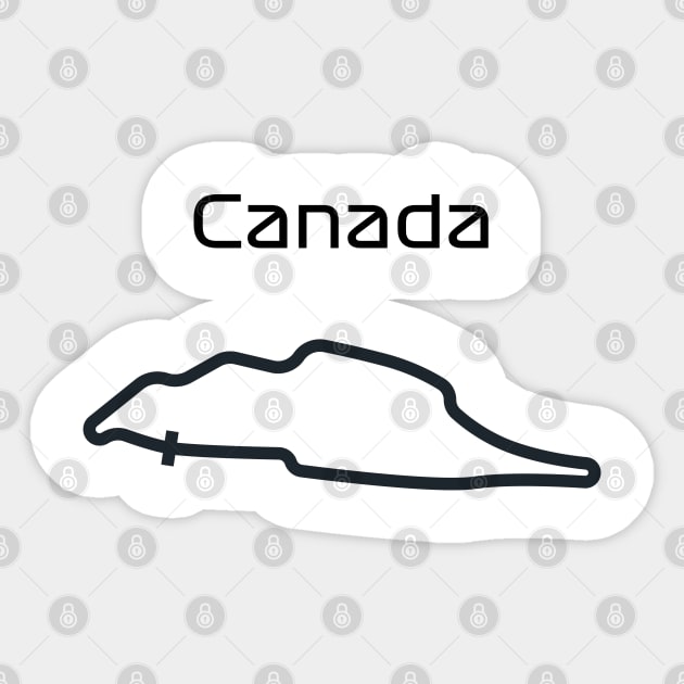 F1 canada track design Sticker by sofciu